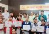 निबंध लेखन व पोस्टर मेकिंग प्रतियोगिता में अभिनव राठौर रहे अव्वल, राज्यमंत्री ने किया सम्मानित
