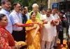 प्रभारी मंत्री द्वारा विकास प्रदर्शनी का फीता काट कर व दीप प्रज्वलित कर किया गया भव्य शुभारंभ।
