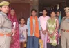 महिला सुरक्षा, के उद्देश्य से पुलिस द्वारा चलाया गया जागरूकता अभियान ।