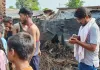 नब्बूपुरवा में भीषण अग्निकांड,नवविवाहित बेटे के घर का सामान जलकर राख
