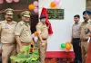 नवनिर्मित भोजनालय का पुलिस अधीक्षक द्वारा फीता काटकर किया गया भव्य उद्घाटन