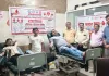 विश्व रक्तदाता दिवस पर सेवार्थ संस्थान ट्रॉमा सेंटर पर स्वैच्छिक रक्तदान शिविर में 35 लोगो ने रक्तदान किया
