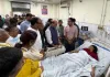 कोचिंग अग्निकांड : लखनऊ पहुंचे राजनाथ सिंह ने घटनास्थल का लिया जायजा, ट्रामा सेंटर में भर्ती घायलों से भी मिले