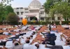राम सागर मिश्र संयुक्त चिकित्सालय में योग शिविर का आयोजन 
