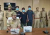 पुलिस पर फायरिंग कर भाग रहे तीन अभियुक्त गिरफ्तार