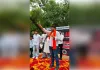 एक वर्षीय स्नातकोत्तर पाठ्यक्रमों में सीटें बढ़ाने की मांग को लेकर अभाविप का प्रदर्शन