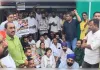 रायपुर: कांग्रेस का थाने के बाहर प्रदर्शन, कार्यकर्ताओं पर दर्ज एफआईआर वापस लेने की मांग