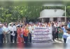 डीएसईयू से सरकारी पॉलिटेक्निक अलग करने की मांग, तकनीकी शिक्षा कर्मियों का पैदल मार्च