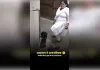 इंसानियत खत्म लात मारती हुई महिला नर्स
