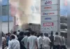 एसी का कम्प्रेशर फटने से रेस्टोरेंट में लगी आग,10 फीट ऊंची उठी लपटें
