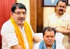 नारियल फोड़ व पूजन अर्चन कर क्षेत्रीय अध्यक्ष ने किया पदभार ग्रहण 