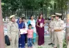 महिला सुरक्षा, के उद्देश्य से पुलिस द्वारा चलाया गया जागरूकता अभियान ।