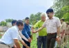 मण्डलायुक्त बस्ती द्वारा विकास खण्ड सेमरियावां के ग्राम पंचायत डिघवा में किया गया वृक्षारोपण