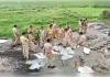 आबकारी और पुलिस की संयुक्त कार्रवाई, 500 लीटर अवैध कच्ची शराब व भट्टियां नष्ट