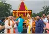 ’गाजे बाजे के साथ निकली भगवान जगन्नाथ की बहुदा यात्राएसैकड़ो श्रद्धालुओं ने खींचा रथ’