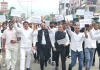 नीट पेपर लीक के विरोध में अधिवक्ताओं ने किया प्रदर्शन 