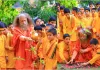 परमार्थ निकेतन में हरित संदेश, मानसून की पहली वर्षा पर स्वामी चिदानन्द ने किया पौधारोपण
