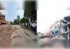 अलीगंज अग्निकांड: भारी पुलिस बल की मौजूदगी में अवैध ढांचा गिराना शुरू