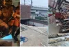 हार्डवेयर दुकान की छत गिरी ,एक की मौत, दो घायल
