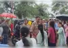  सड़क की मांग को लेकर छात्र-छात्राओं ने राष्ट्रीय राजमार्ग किया जाम