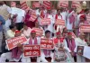 राम मंदिर चढ़ावा, पेपर लीक और कानून व्यवस्था पर सपा का विधानसभा घेराव, 'दान पेटी' लेकर पहुंचे विधायक