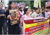 भोपाल में दुकानों की सीलिंग के खिलाफ व्यापारियों का आंदोलन