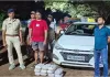 गोपीबल्लभपुर में निजी कार से 11 किलो गांजा बरामद, युवक गिरफ्तार