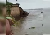 भागलपुर में गंगा का भीषण कटाव, नदी में समाए कई घर