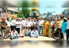 हल्द्वानी कांग्रेस रैली में कार्यकर्ताओं ने भाजपा का फूंका पुतला