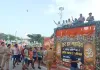 कांवड़ श्रद्धालुओं पर पुष्पवर्षा कर जनप्रतिनिधियों एवं अधिकारियों ने किया स्वागत
