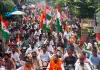 विधायक अमन गिरी के नेतृत्व में 15 अगस्त पर निकाली गई भव्य तिरंगा यात्रा