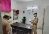 पुलिस अधीक्षक के निर्देशन में क्षेत्राधिकारी द्वारा पुलिस लाइन का त्रैमासिक निरीक्षण
