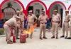 गैस सिलेंडर में आग लगने की स्थिति में बचाव एवं अग्नि सुरक्षा का दिया गया प्रशिक्षण