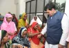 स्वच्छताकर्मी महिलाओं ने नगर विकास एवं ऊर्जा मंत्री  ए.के. शर्मा को बांधी राखी