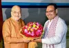 गृह मंत्री अमित शाह उदयपुर पहुंचे, मुख्यमंत्री भजनलाल शर्मा ने किया स्वागत; चित्तौड़गढ़ को देंगे सौगात