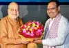 गृह मंत्री अमित शाह उदयपुर पहुंचे, मुख्यमंत्री भजनलाल शर्मा ने किया स्वागत; चित्तौड़गढ़ को देंगे सौगात