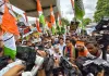 जनभवन जा रहे कांग्रेसियों से पुलिस की नोक- झोंक 