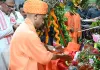 गोरक्षपीठ में सीएम योगी ने मनाया श्रीकृष्ण जन्मोत्सव