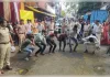 पुलिसकर्मी से मारपीट करने के मामले में छह गिरफ्तार, निकाला जुलूस
