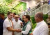 राहुल गांधी का लखनऊ  एयरपोर्ट पर स्वागत 