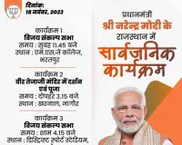 प्रधानमंत्री मोदी आज राजस्थान के भरतपुर और नागौर में