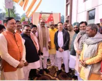मंत्री, विधायकों के साथ रामलला का दर्शन करने अयोध्या पहुंचे मुख्यमंत्री योगी