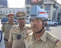 ट्रैफिक पुलिस कर्मियों को गर्मी से राहत देंगे एसी हेलमेट