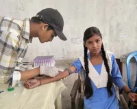 भारत विकास परिषद ने लगाया एनीमिया जांच शिविर, 100 से अधिक छात्राओं के खून की जांच