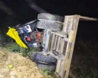 ट्रैक्टर ट्राली फिसलकर तालाब में गिरा, चालक की मौत