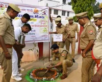 विश्व पर्यावरण दिवस के अवसर पर पुलिस लाइन में किया गया वृक्षारोपण 