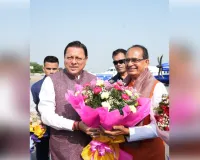 शिवराज सिंह चौहान पहुंचे उत्तराखंड, सीएम धामी ने किया स्वागत 