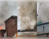 लखनऊ के चिनहट स्थित हिमालयन कोल्ड स्टोरेज में लगी आग, कई घंटों तक चला राहत एवं बचाव कार्य