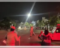 इम्फाल में रिम्स अस्पताल के बाहर विरोध प्रदर्शन, सुरक्षा बलों ने छोड़े आंसू गैस गोले