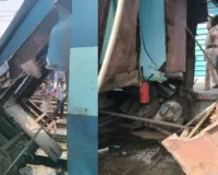 नई दिल्ली-कटरा ट्रेन के स्लीपर कोच का शौचालय धमाके के साथ टूटा